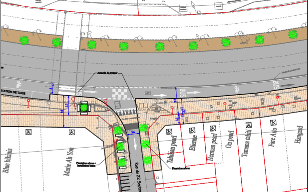 Aménagement des trottoirs du front de mer