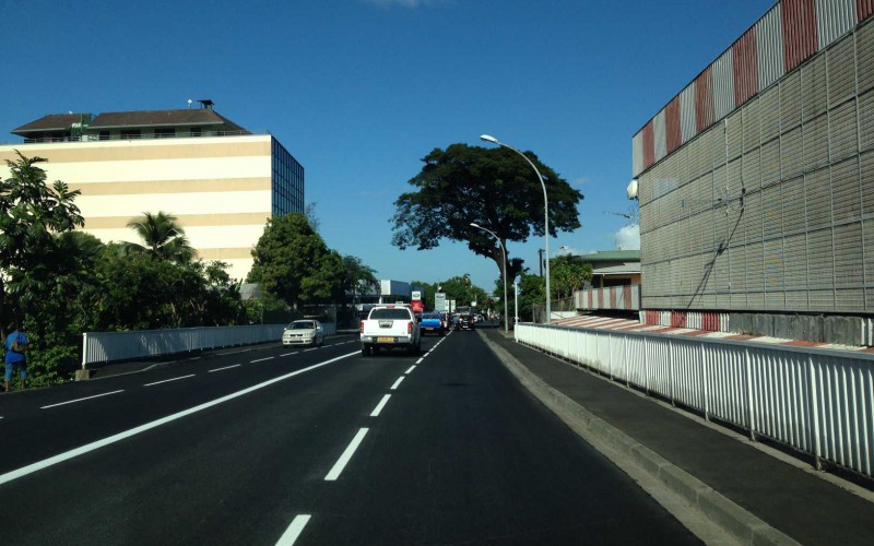 Apres aménagement routiers - 2x2 voies - Carrefour Titioro Bernière
